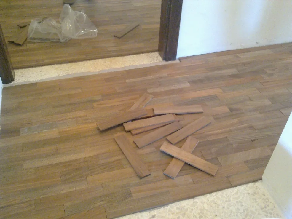 Teck Iroko 1 cm solid wood, photo 5