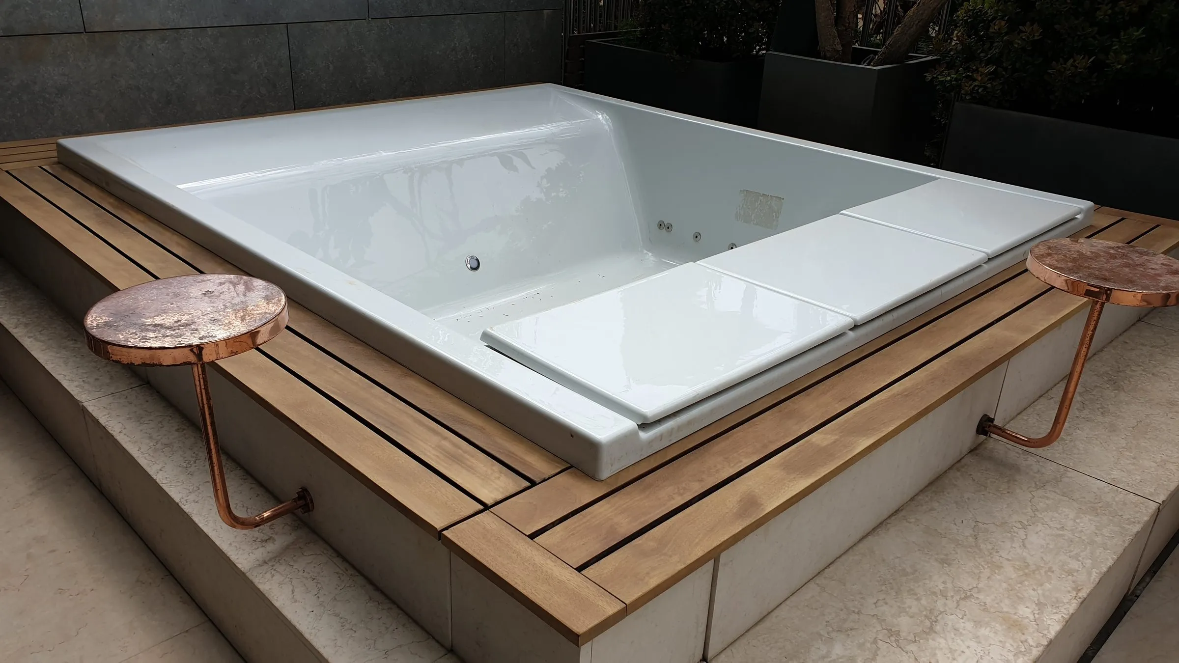 Teak wood decking